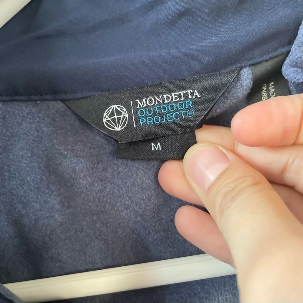 Mondetta Outdoor project quarter zip fleece jacket in steel blue